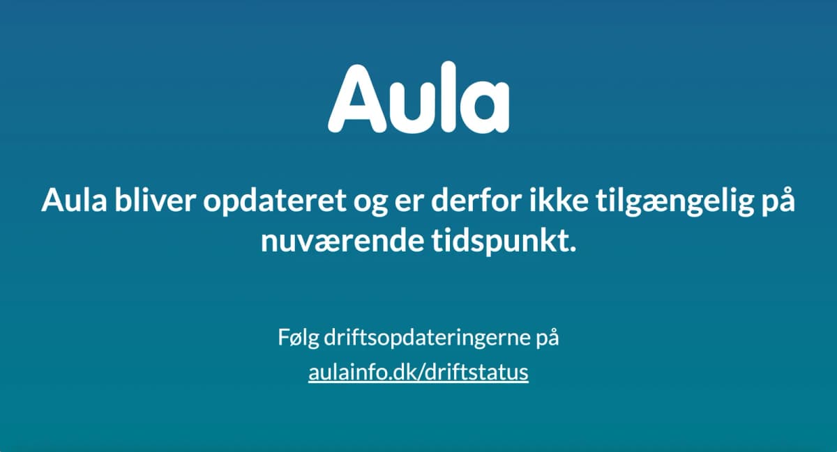 Screenshot fra Aula