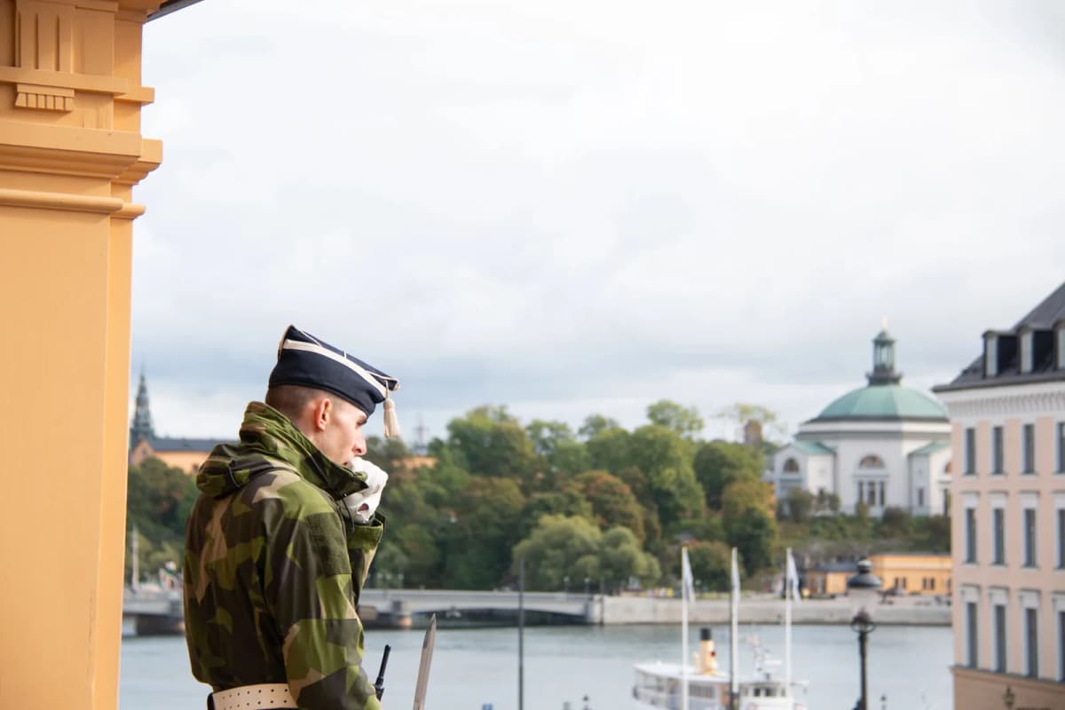 Svensk soldat i Stockholm