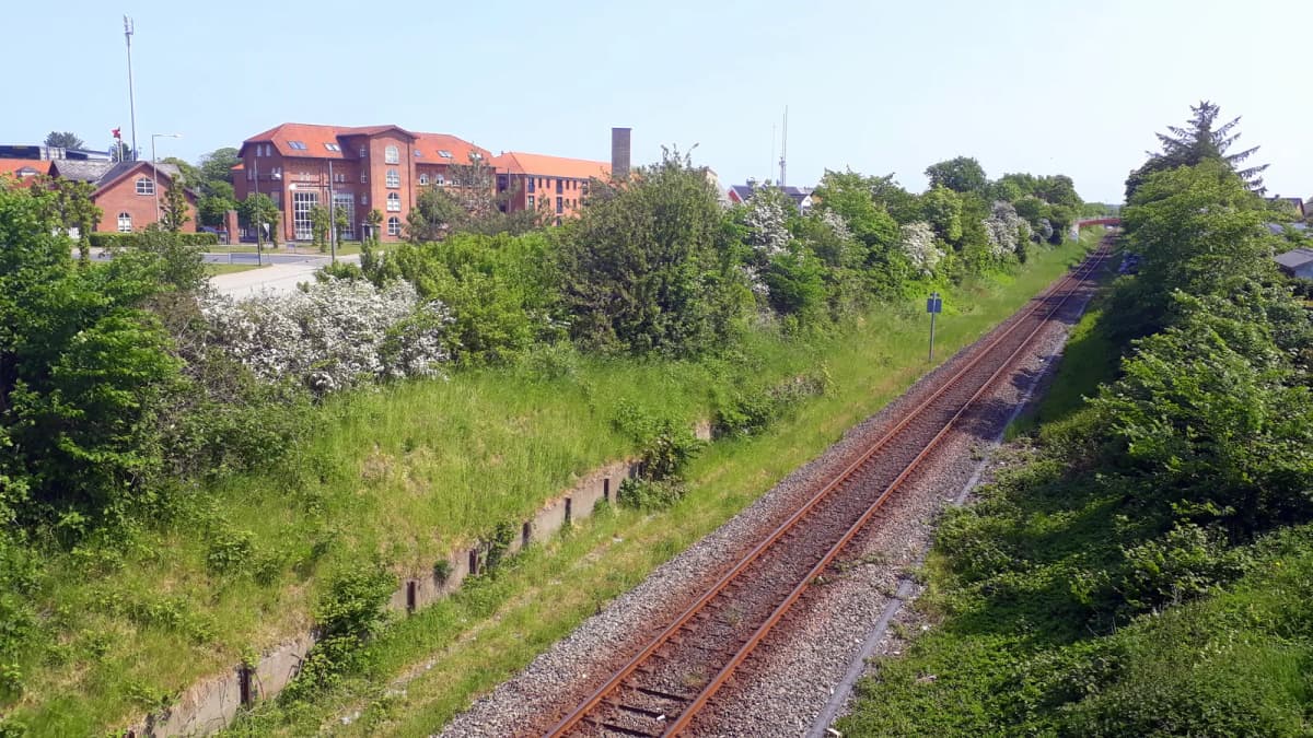 Hjørring med jernbane