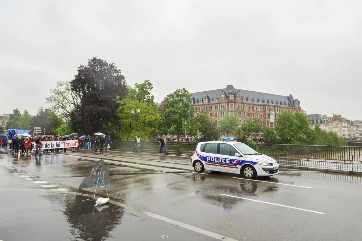 Tung regn i Frankrig